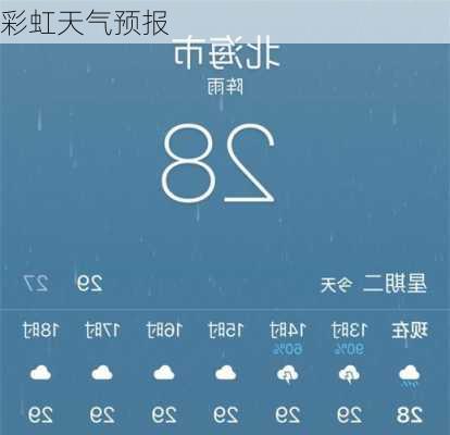 彩虹天气预报