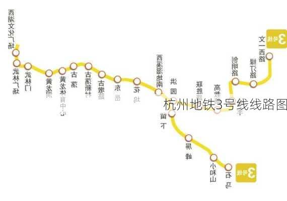 杭州地铁3号线线路图