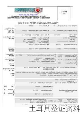 土耳其签证资料