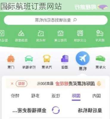 国际航班订票网站