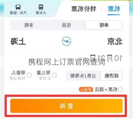携程网上订票官网查询