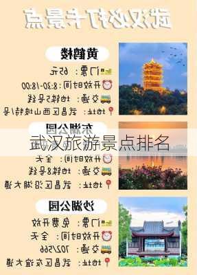 武汉旅游景点排名