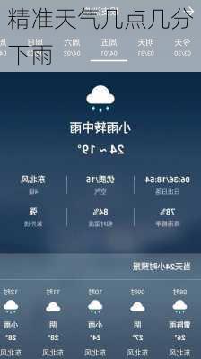 精准天气几点几分下雨