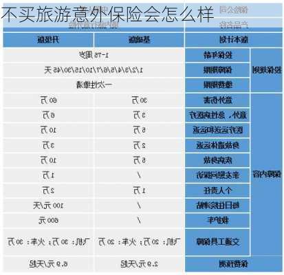 不买旅游意外保险会怎么样